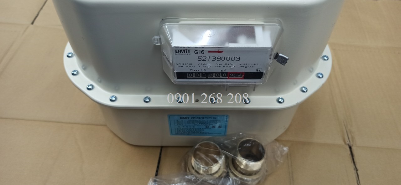 đồng hồ đo lưu lượng g16 100kpa daem young korea